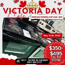 Victoria Day Liquidation Sale Stove $350-$525 only!