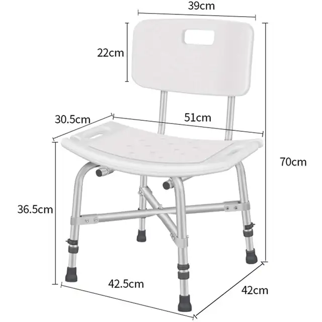 ADJUSTABLE SHOWER CHAIR