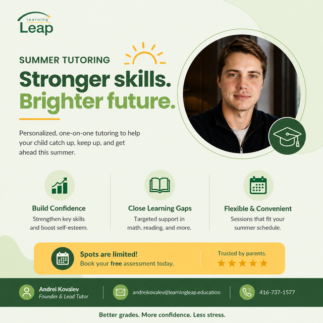 Personalized Summer Tutoring | Math, English & More