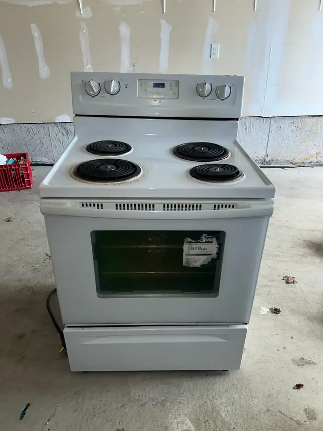 Electric stove, 30 inch, white colour