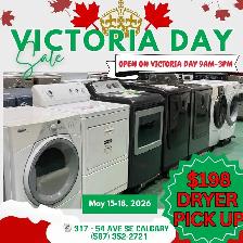 VICTORIA DAY LIQUIDATION SALE ON DRYER PICK UP $198