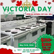 VICTORIA DAY LIQUIDATION SALE ON STOVES $258-$358 PICK UP
