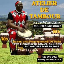 Workshop Uplifting Drumming/Atelier deTambours entraînants