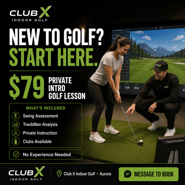 $79 Private Indoor Golf Lesson in Aurora | TrackMan Analysis - Photo 2