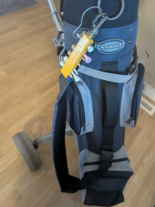 Men's golf cart and clubs. - Photo 2
