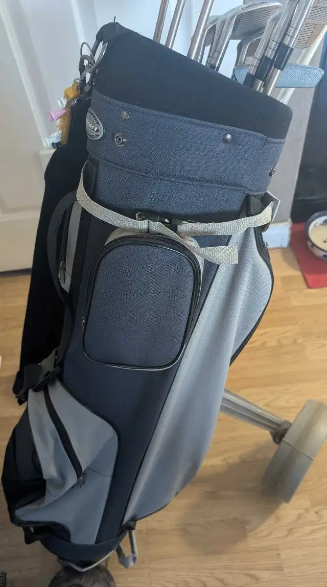 Men's golf cart and clubs. - Photo 3