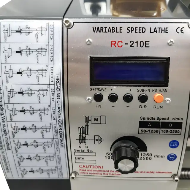 Promotion RC-210E Electronic Pulse Metal Lathe 8'16' 028359 - Photo 10