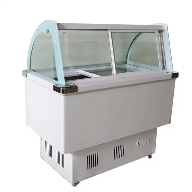 12 Pan Hard Ice Cream Refrigerator Gelato Showcase Cabinet210041 - Photo 4