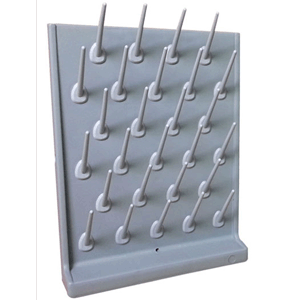 Lab Wall-Mountable 27 Pegs PP Glassware Drying Rack 211045