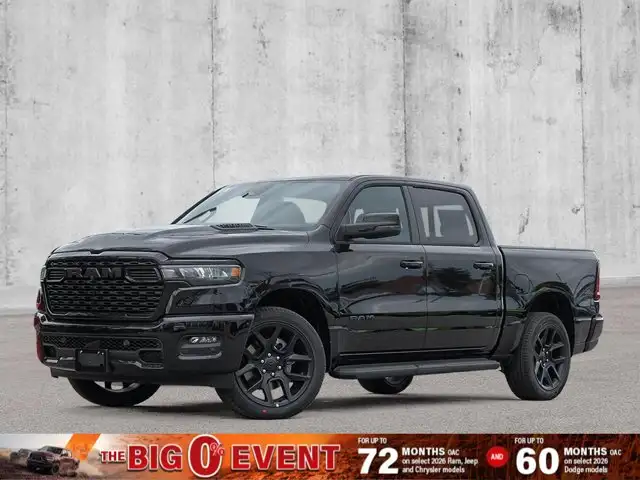 2026 Ram 1500 Sport Night Edition Crew 4x4 Sunroof Nav