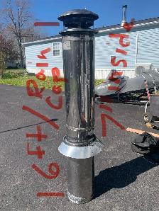 7" woodstove Selkirk chimney/ 6 FT high with chimney cap