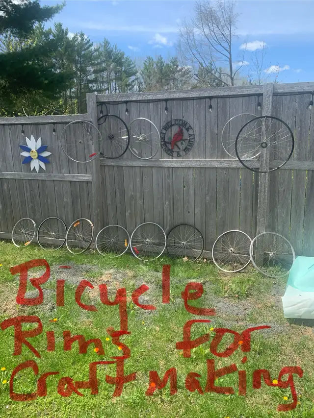 bicycle rims for craft making/10 each