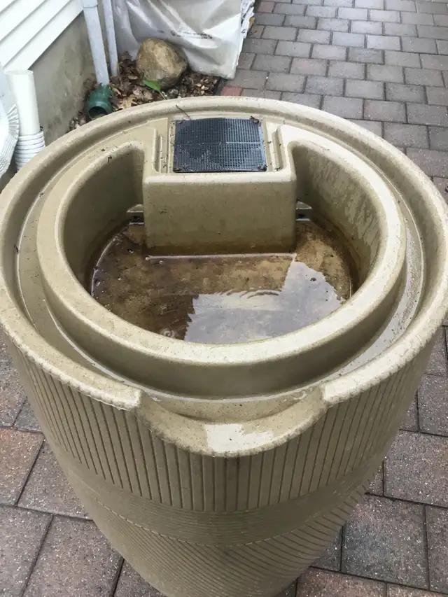 Plastic Drainable Dual Overflow Planter Rain Barrel - Photo 3