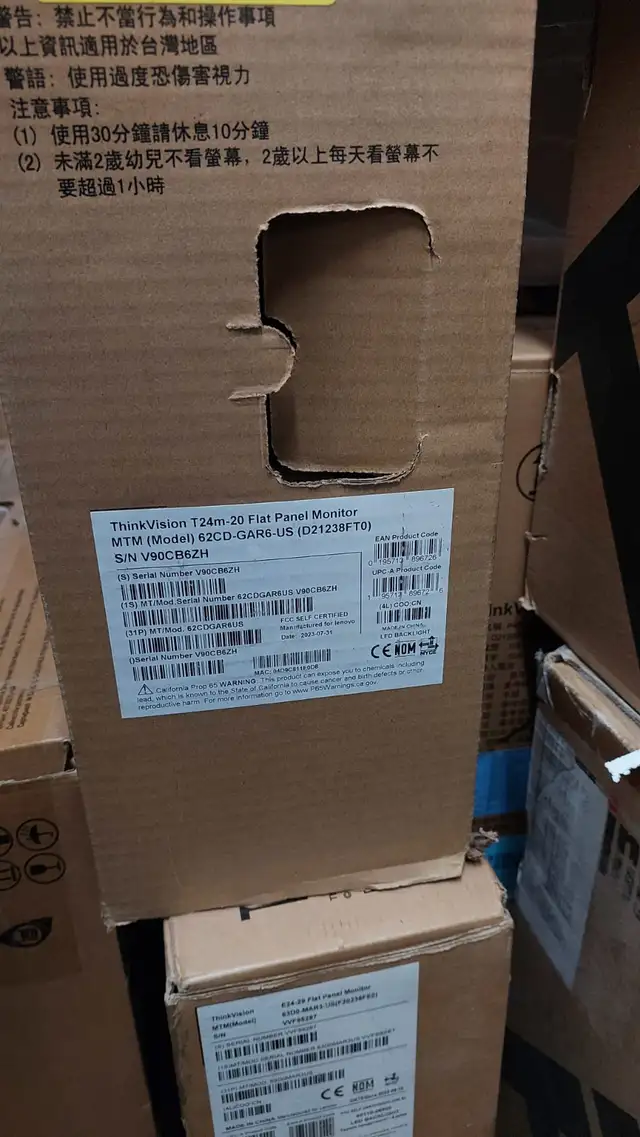 Monitor Lenovo 23.8' ThinkVision T24m-20  1920 x 1080 IPS - Photo 2