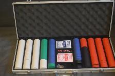 Complete Professional Poker Chip Set in Aluminum Carry Case.
