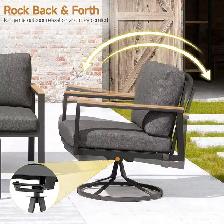 Brand New 5Pcs Patio Furniture Set Swivel Roker Chairs $999 - Photo 2