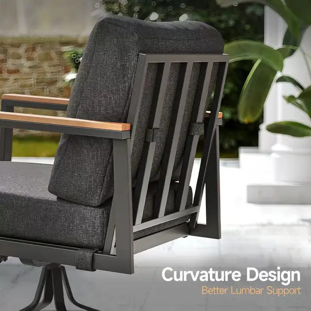 Brand New 5Pcs Patio Furniture Set Swivel Roker Chairs $999 - Photo 3