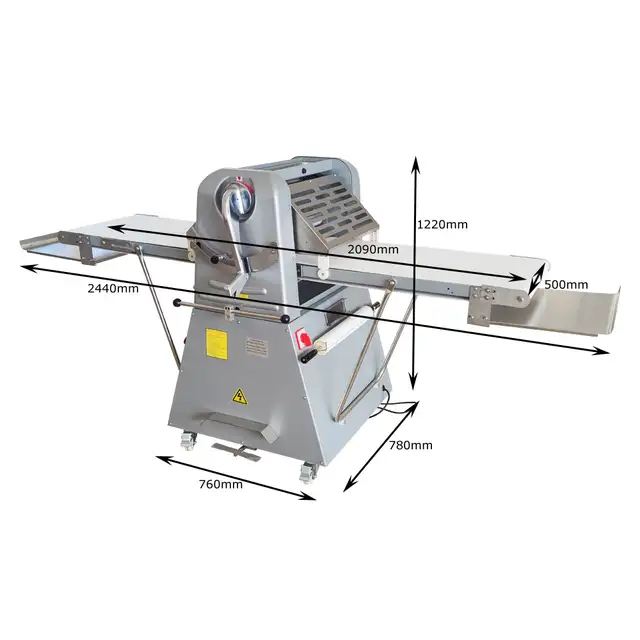 110V Vertical Reversible Dough Roller Pastry Sheeter 251215 - Photo 3