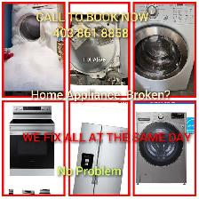 Appliance Repair: Washer & Dryer, Dishwasher, Fridge($50-$150)