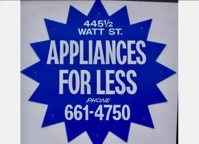 Help Wanted:  Appliance Cleaner