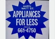 Help Wanted:  Appliance Cleaner