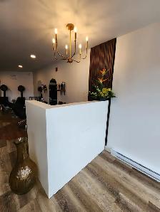 2 Hairstylist chair rental and 1 esthetic room available