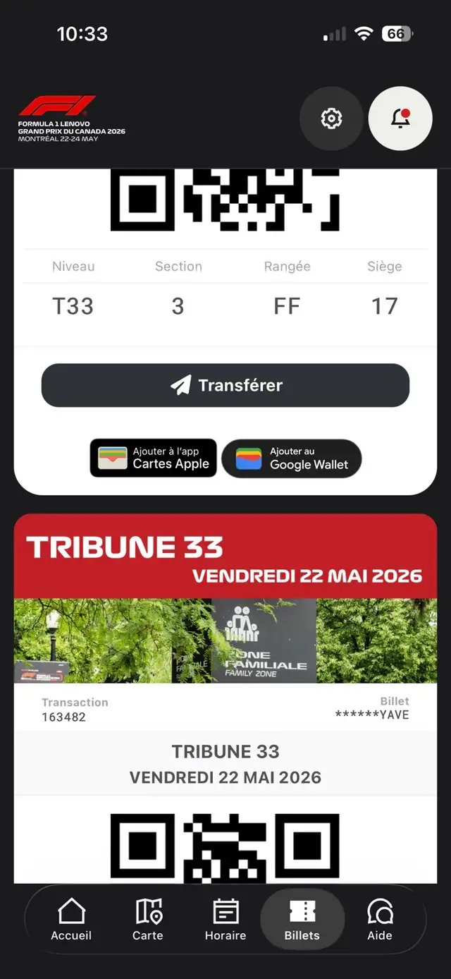 billets Grand-Prix Montreal F1