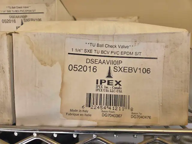 1 1/4' Ball Check Valve