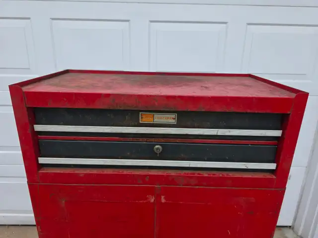 Craftsman Sears 2 Drawers Intermediate Toolbox Tool Chrst Divide