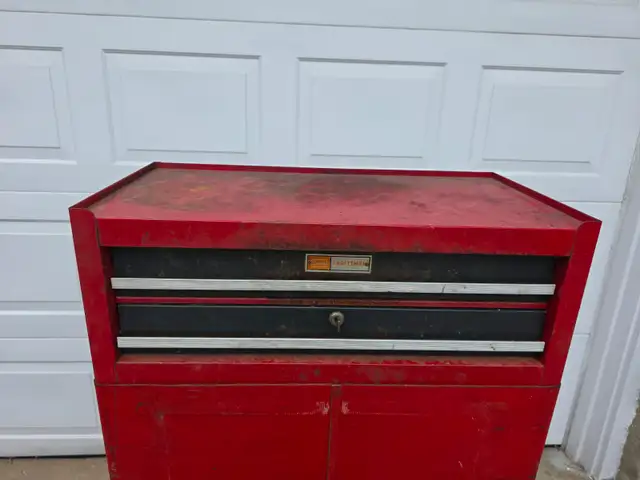 Craftsman Sears 2 Drawers Intermediate Toolbox Tool Chrst Divide - Photo 2