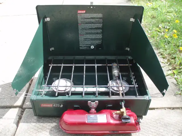 COLEMAN CAMP STOVE ( NAPTHA - CAMP FUEL TYPE ) - NEWER MODEL