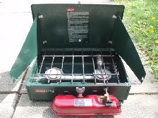 COLEMAN CAMP STOVE ( NAPTHA - CAMP FUEL TYPE ) - NEWER MODEL