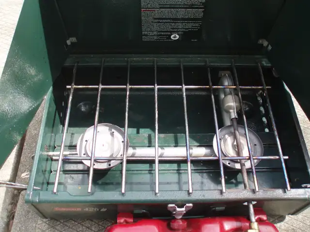 COLEMAN CAMP STOVE ( NAPTHA - CAMP FUEL TYPE ) - NEWER MODEL - Photo 2