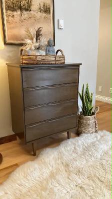 Mid century modern Dresser Commode 4 tiroirs. Teak teck lamp NOT - Photo 2