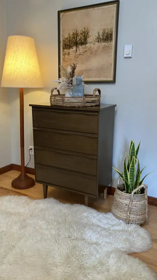 Mid century modern Dresser Commode 4 tiroirs. Teak teck lamp NOT - Photo 8