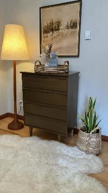 Mid century modern Dresser Commode 4 tiroirs. Teak teck lamp NOT - Photo 8