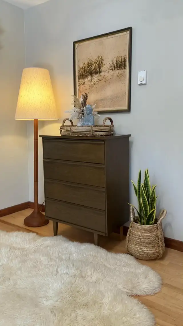 Mid century modern Dresser Commode 4 tiroirs. Teak teck lamp NOT - Photo 9