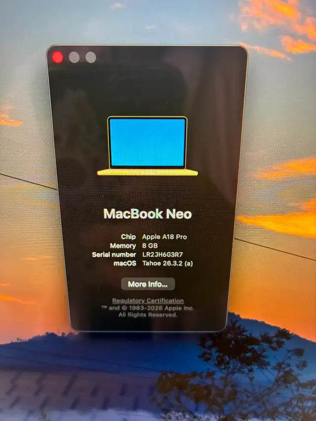 Macbook Neo Citrus 256GB Apple Care included - Photo 5
