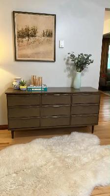Mid century. Crédence, buffet, commode, bahut TV. Lampe teak tec - Photo 3