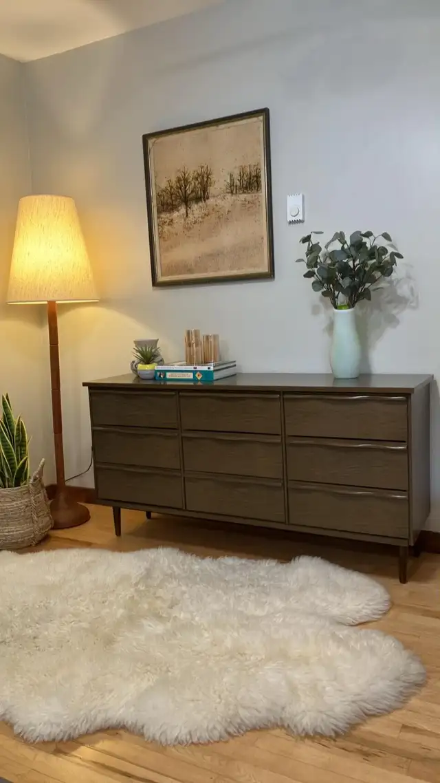 Mid century. Crédence, buffet, commode, bahut TV. Lampe teak tec - Photo 9