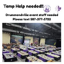 Bilingual Temp Help Needed – Drummondville Rock N’ Gem Show