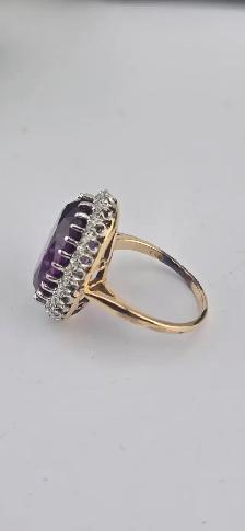 14KT Colour‐Change Sapphire Ring w/ Diamond Accents (#7496) - Photo 7