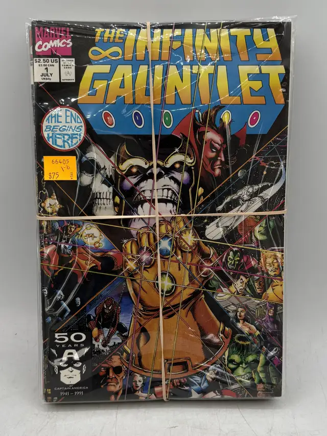 Marvel Infinity Gauntlet Comics Issues 1 to 6