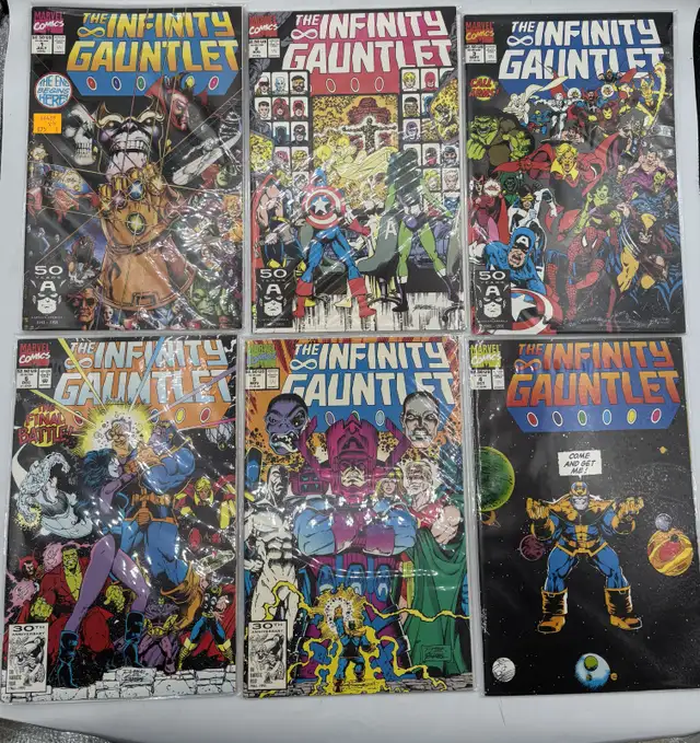 Marvel Infinity Gauntlet Comics Issues 1 to 6 - Photo 2