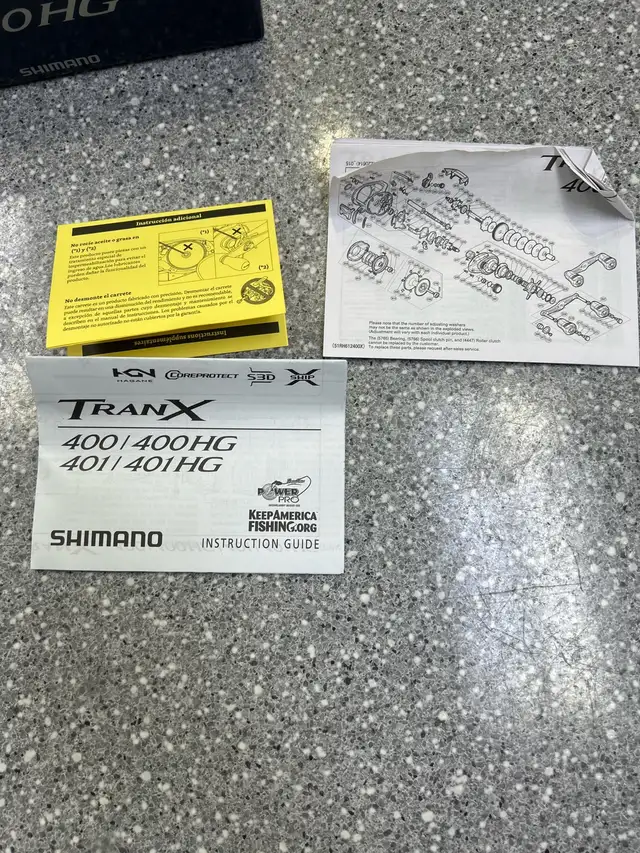 Shimano Tran X 400HG BaitCaster Reel Boxed - Photo 5