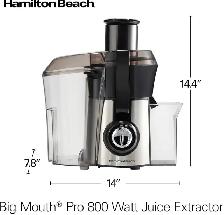 Hamilton Beach Big Mouth 3' Feed Chute Juice Extractor for sale