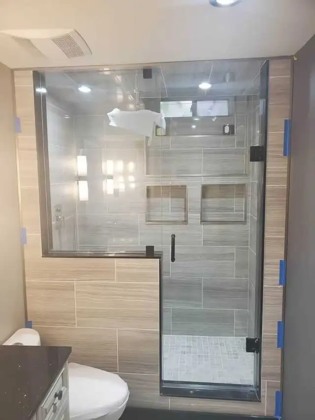 Bathroom Renovation with Glass enclosure. - Photo 6