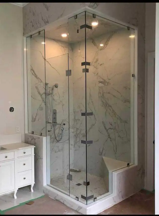 Bathroom Renovation with Glass enclosure. - Photo 7