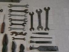 Vintage Metal Toolbox with 50 Vintage Hand Tools - Photo 5