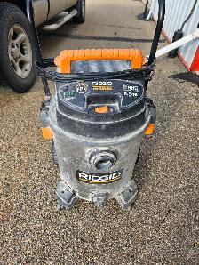 Rigid Shop Vac, 6.5 hp, 16 gallon, $ 60